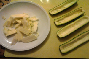 2 - preparazione zucchine ripiene
