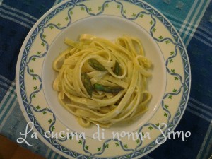 Fettuccine pesto asparagi